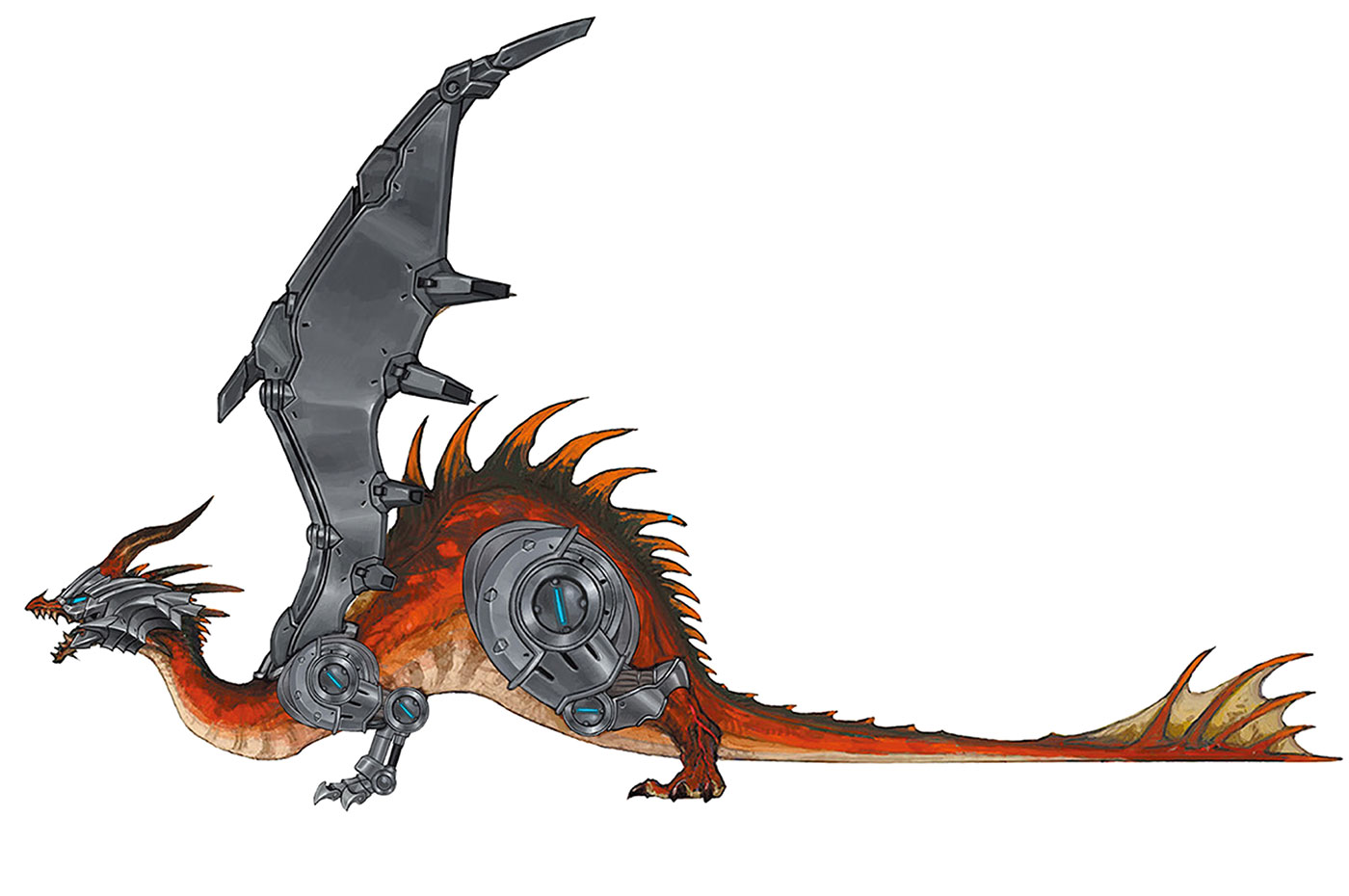 Hybrid Dragon Art from Final Fantasy XIV: Endwalker