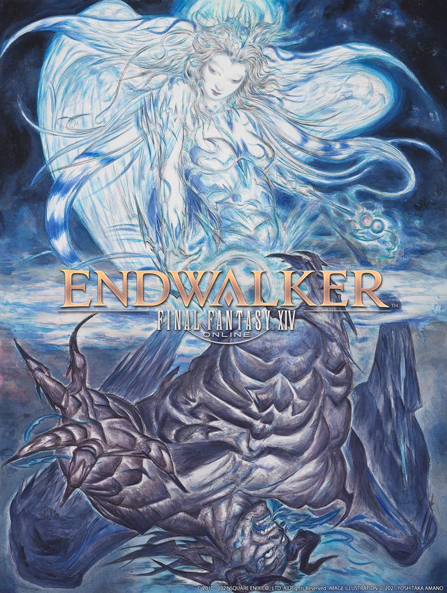 Illustration by Yoshitaka Amano from Final Fantasy XIV: Endwalker