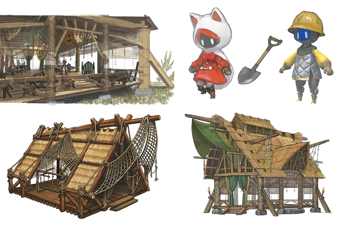 Island Sanctuary Concepts from Final Fantasy XIV: Endwalker