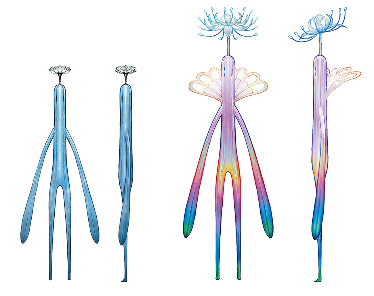 Lunatender and Lunatender Queen Art from Final Fantasy XIV: Endwalker