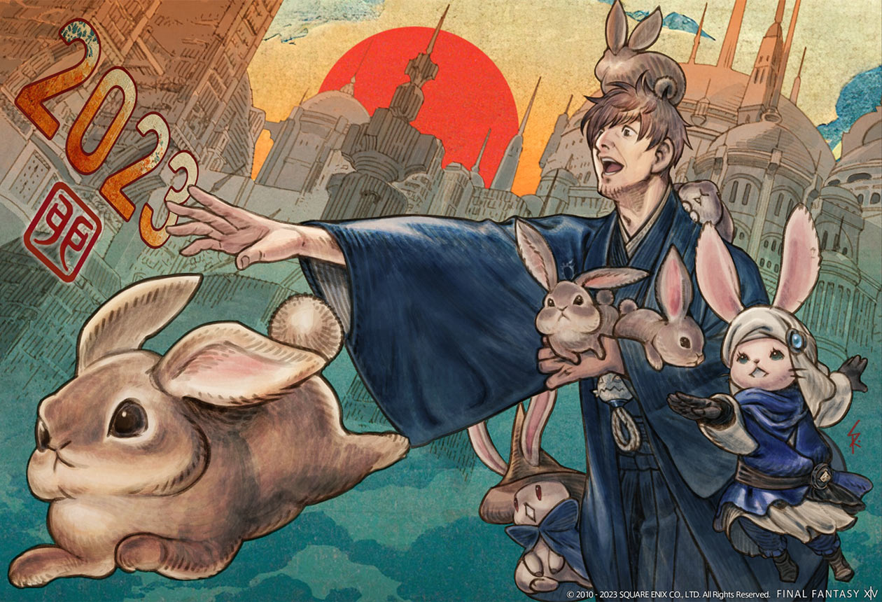 New Year 2023 Art from Final Fantasy XIV: Endwalker
