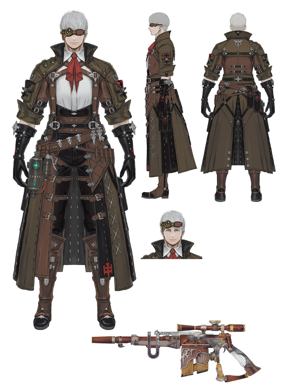 Pioneer's Attire and Ataktos Art from Final Fantasy XIV: Endwalker