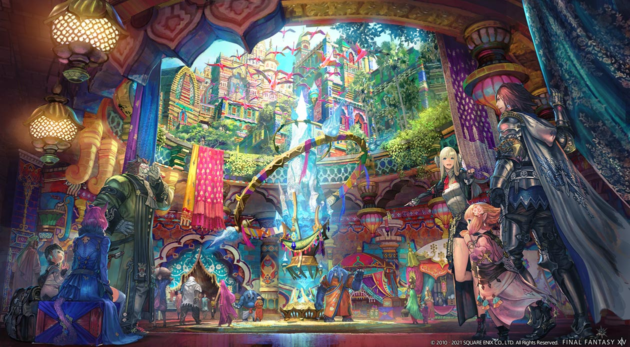 Radz-at-Han Aetheryte Art from Final Fantasy XIV: Endwalker