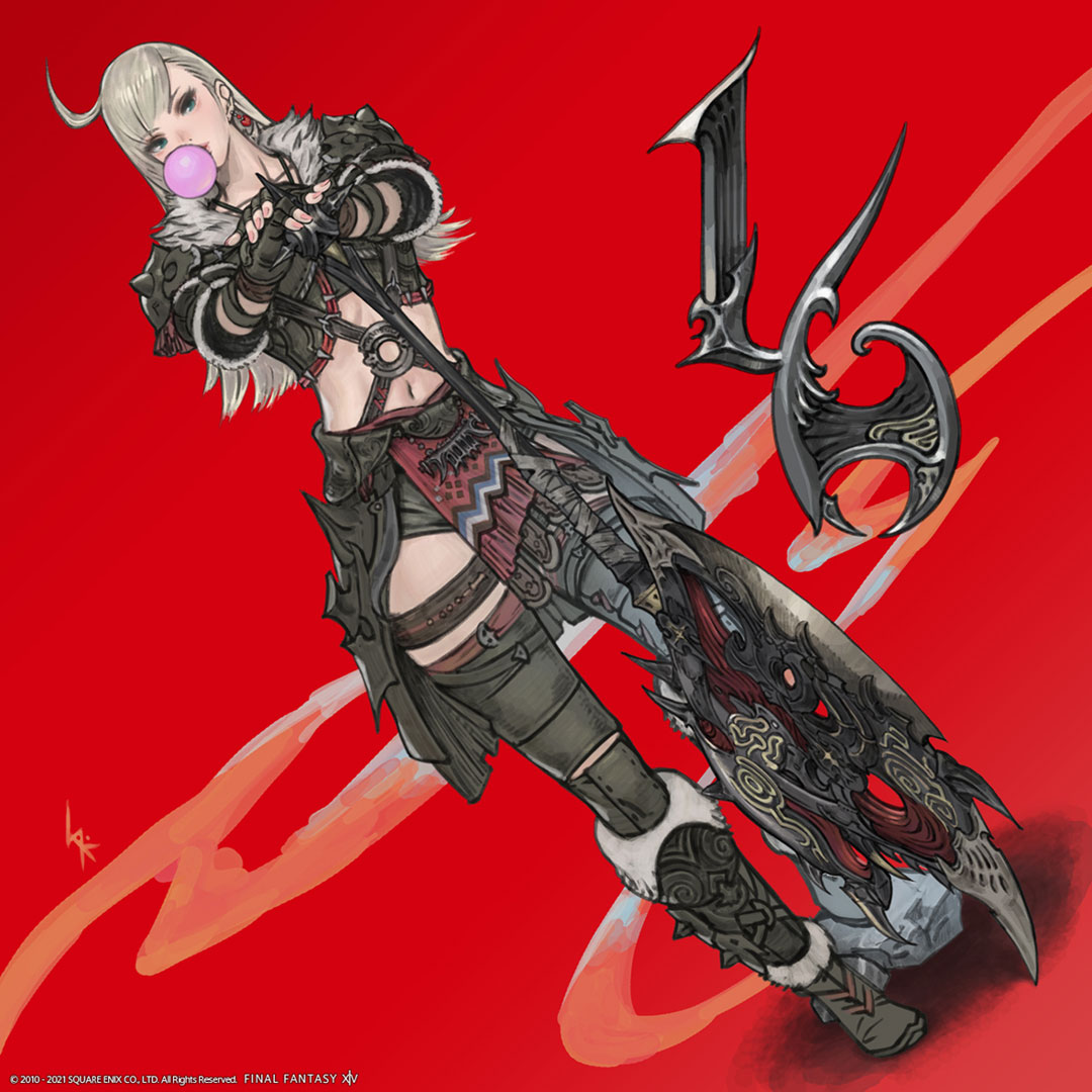 Release Countdown 16 Days Art from Final Fantasy XIV: Endwalker