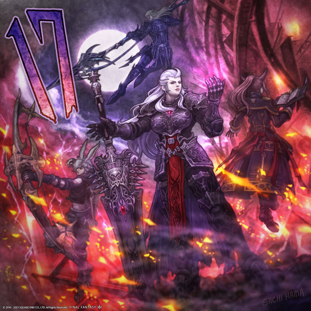 Release Countdown 17 Days Art from Final Fantasy XIV: Endwalker