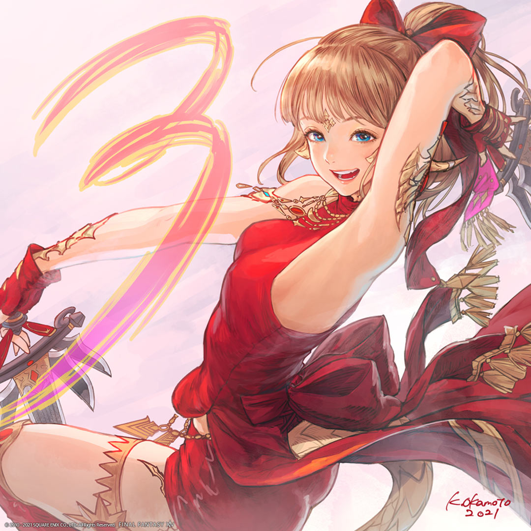 Release Countdown 3 Days Art from Final Fantasy XIV: Endwalker