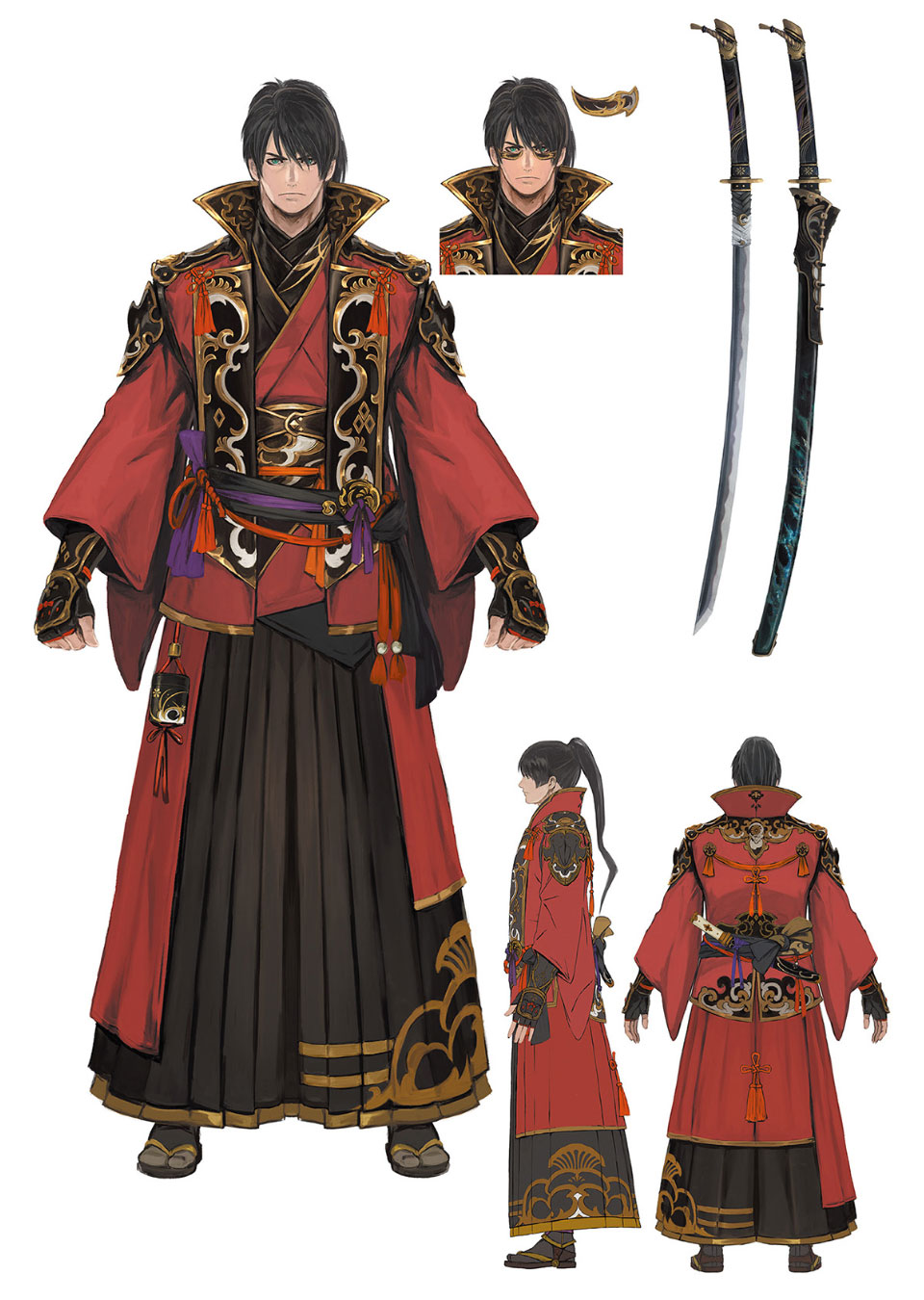 Saotome Garb and Murasame Art from Final Fantasy XIV: Endwalker