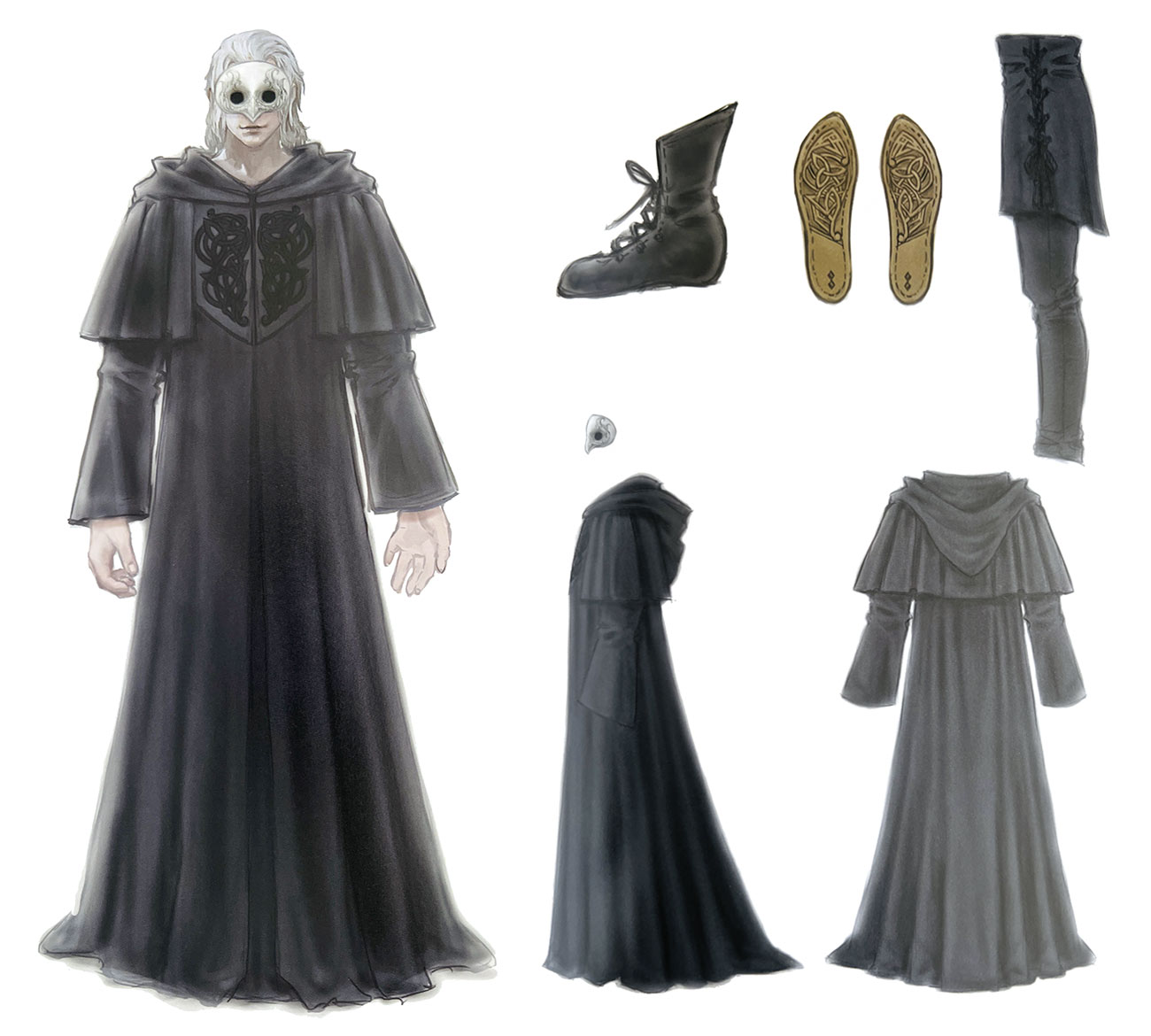 Sophist's Attire Art from Final Fantasy XIV: Endwalker
