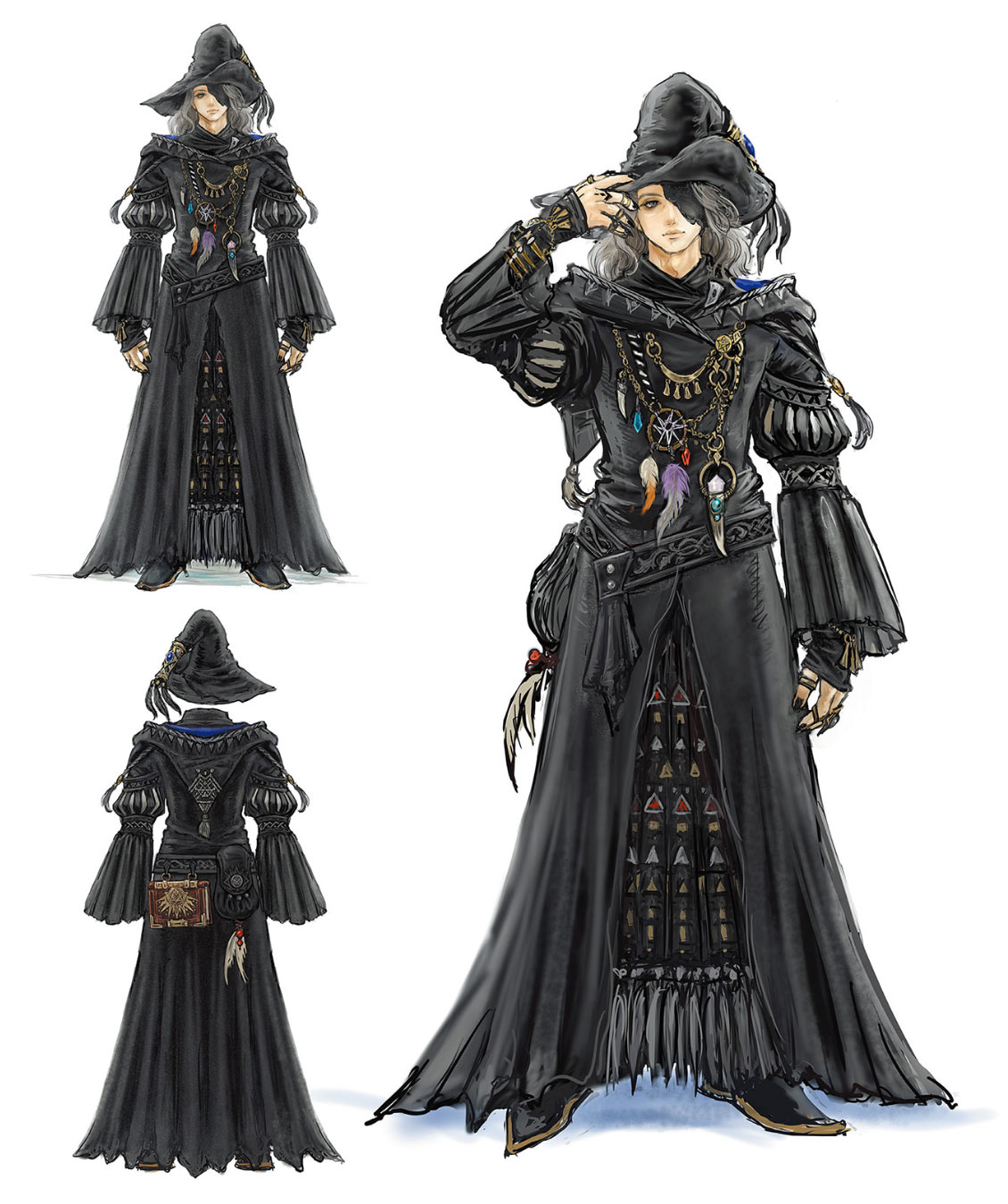 Spaekona's Attire Art from Final Fantasy XIV: Endwalker