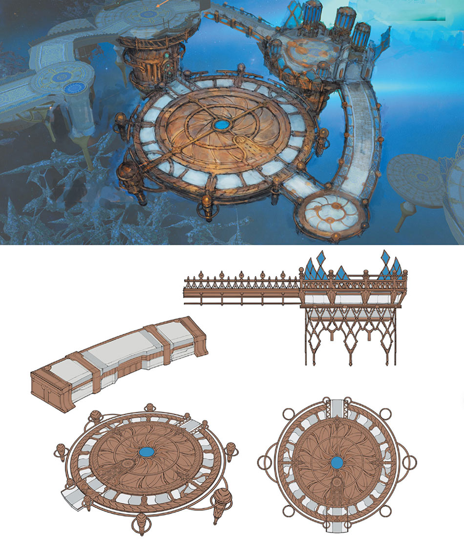 The Aitiascope Concept Art from Final Fantasy XIV: Endwalker