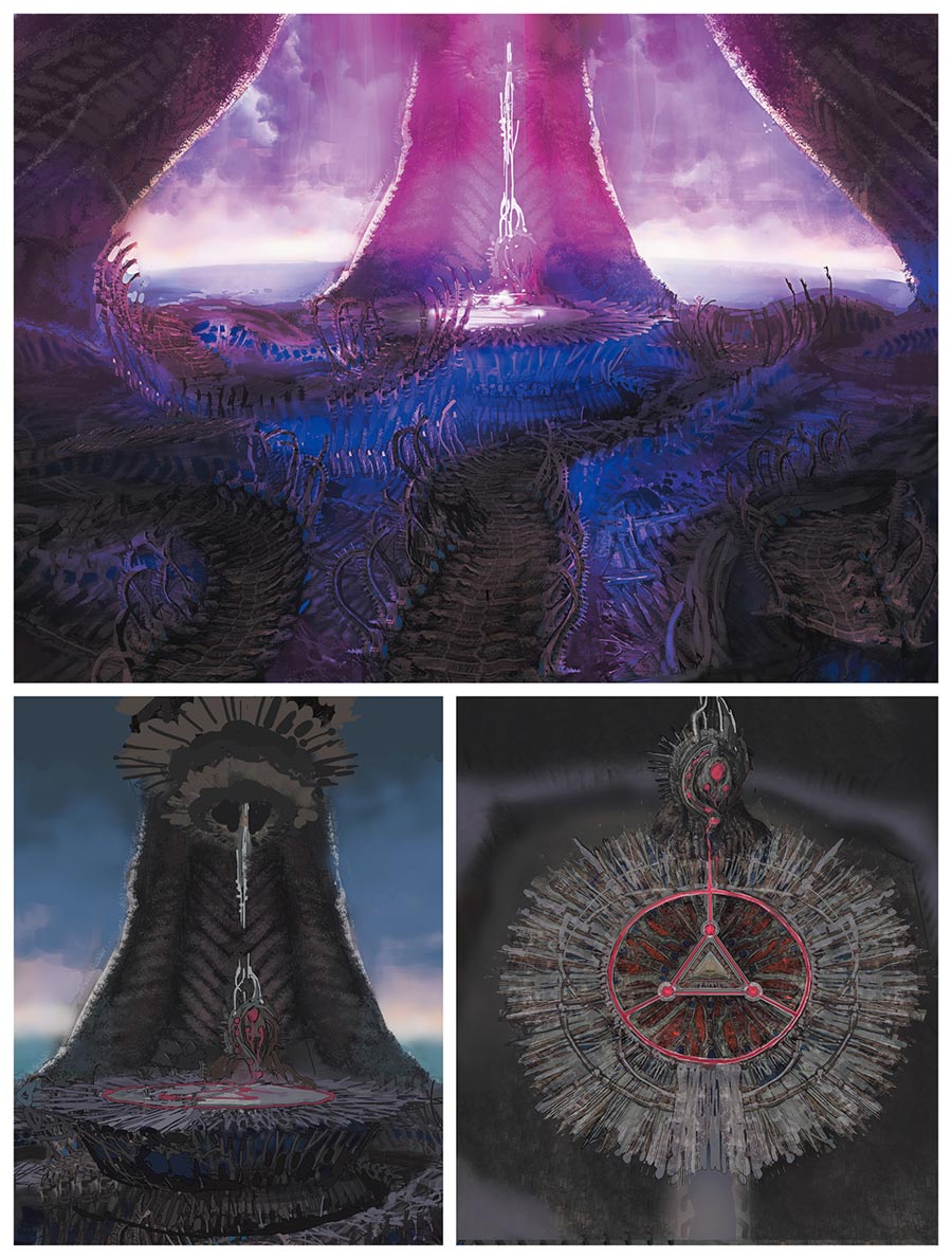 The Magus Sisters Battlefield Art from Final Fantasy XIV: Endwalker