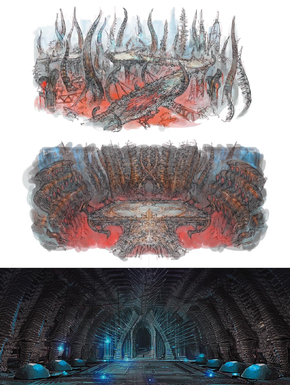 The Tower of Babil Concepts from Final Fantasy XIV: Endwalker
