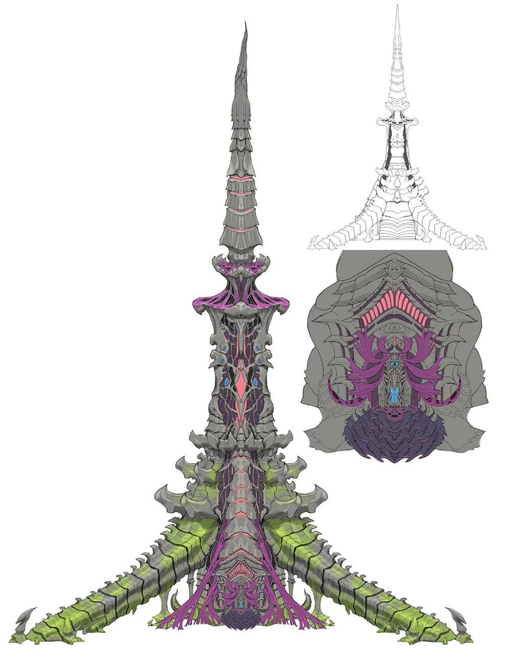 The Tower of Zot Exterior Art from Final Fantasy XIV: Endwalker