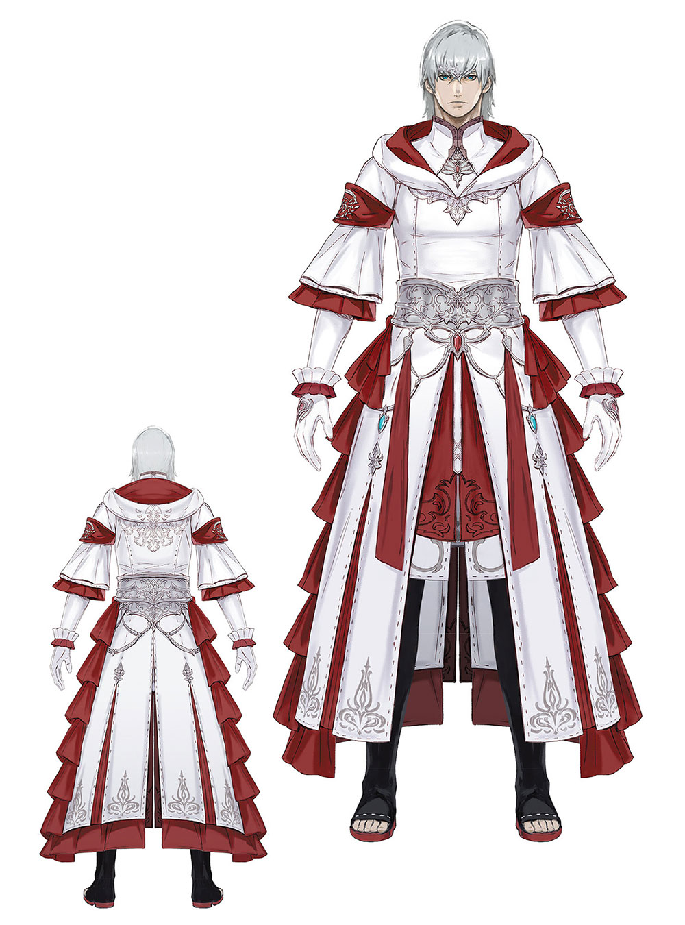 Theophany Attire (Male) Art from Final Fantasy XIV: Endwalker