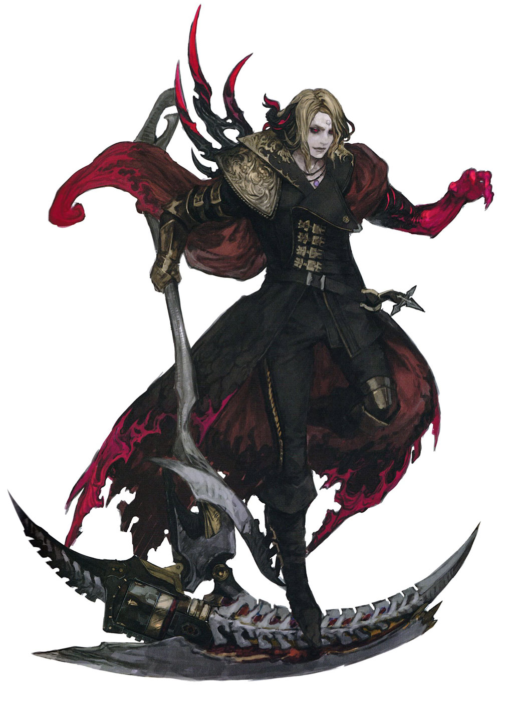 Zenos Reaper Job Concept Art from Final Fantasy XIV: Endwalker