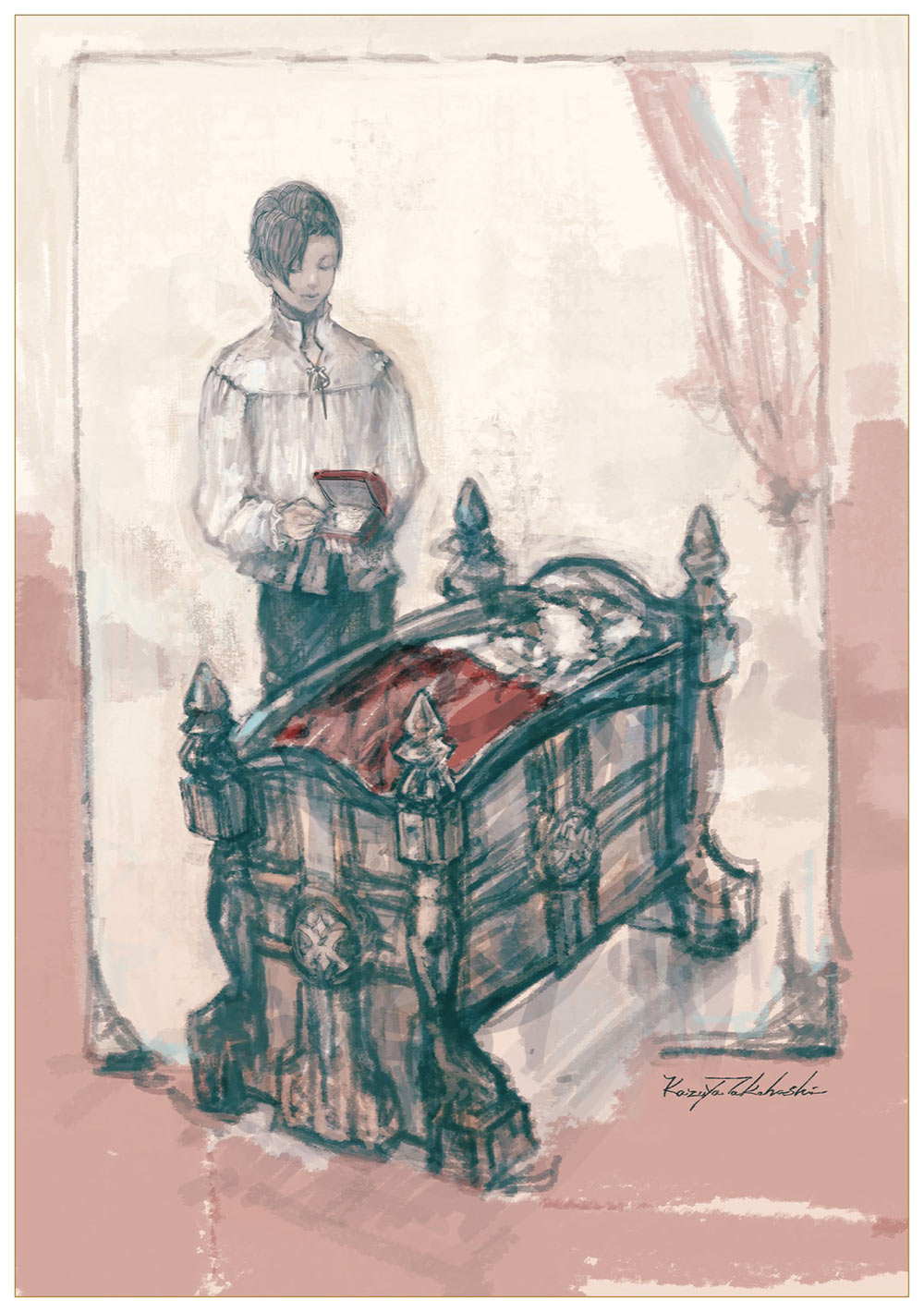 Clive and Crib Art from Final Fantasy XVI