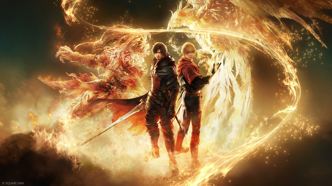 Clive and Joshua Promo Art from Final Fantasy XVI