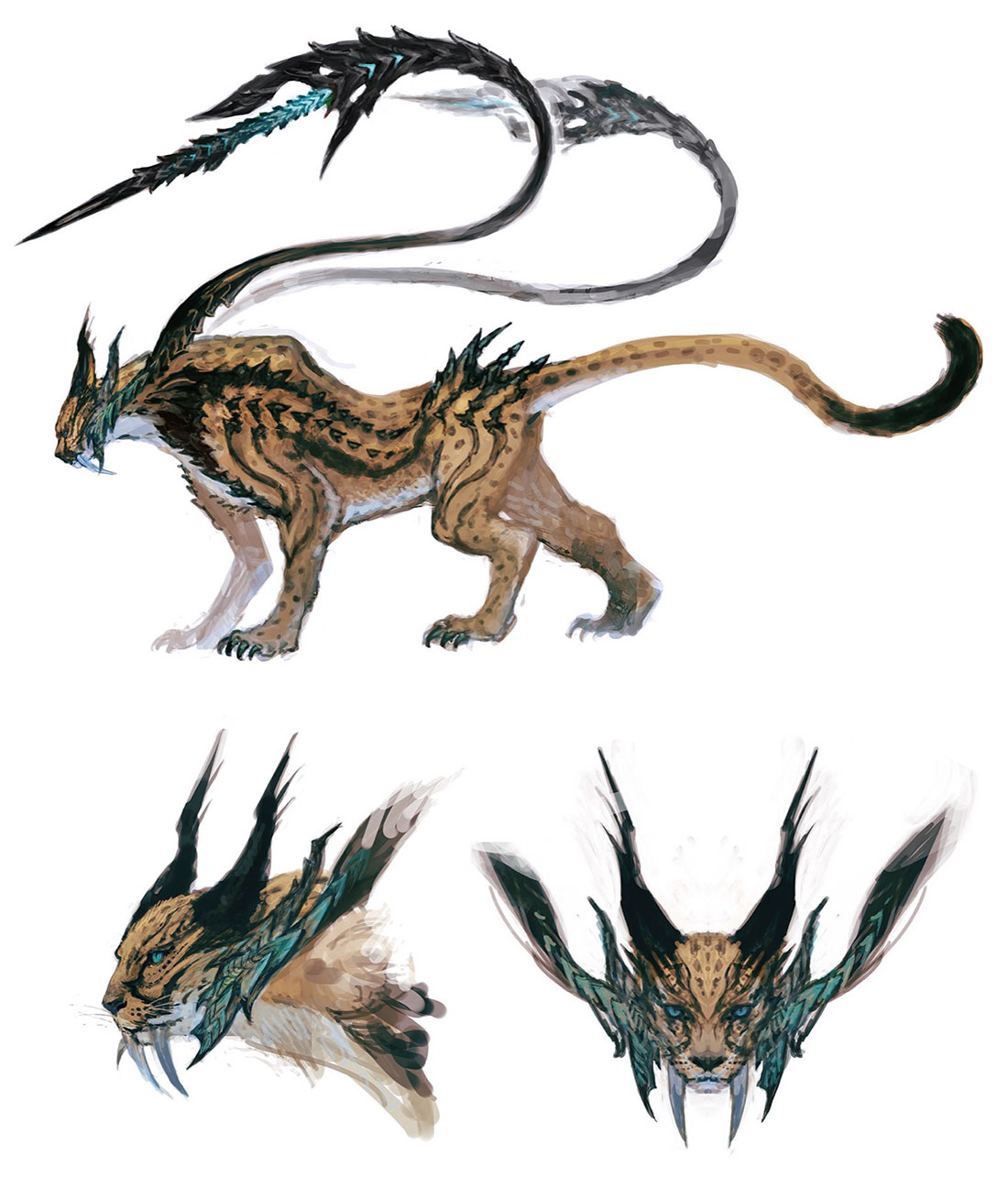 Coeurl Concept Art from Final Fantasy XVI