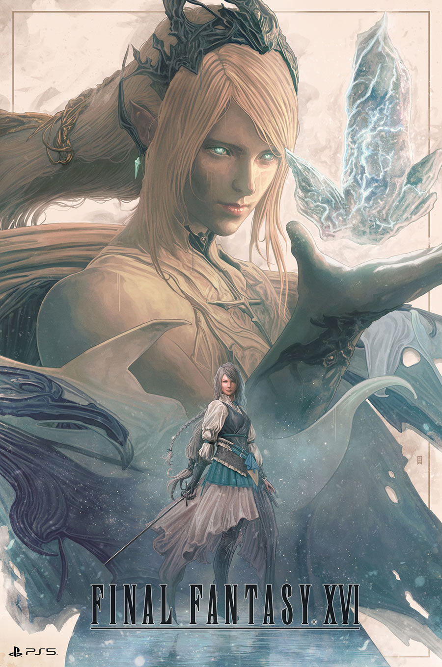 Collaboration Art by Jake Kontou Art from Final Fantasy XVI