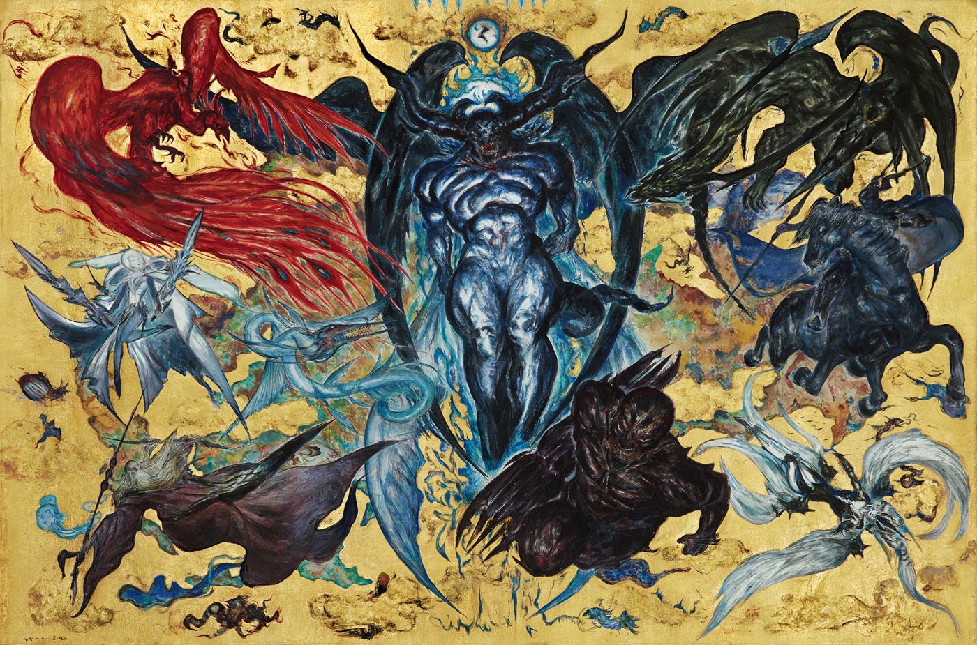 Eikons Illustration by Yoshitaka Amano from Final Fantasy XVI