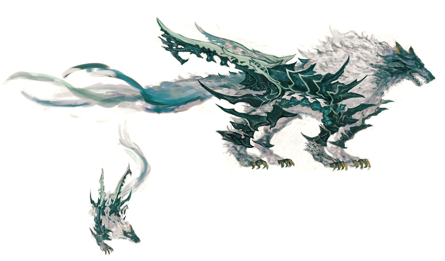Fenrir Concept Art from Final Fantasy XVI