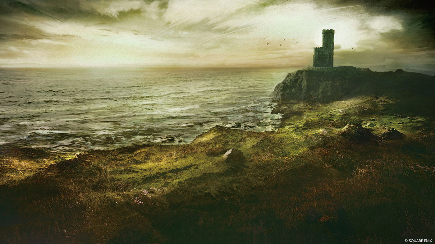 Holy Empire of Sanbreque Coastline Art from Final Fantasy XVI