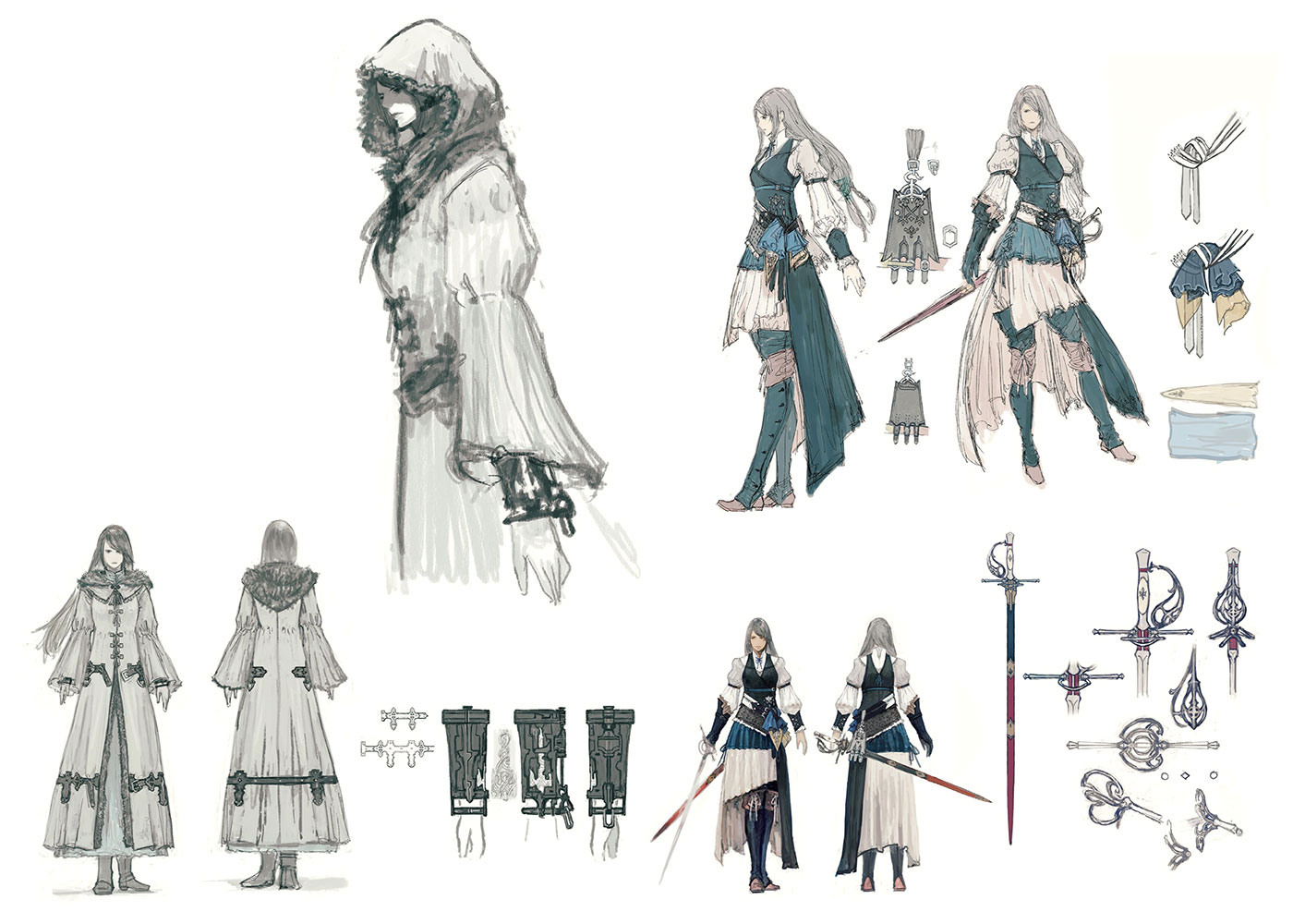 Jill Outfit Concept Art from Final Fantasy XVI