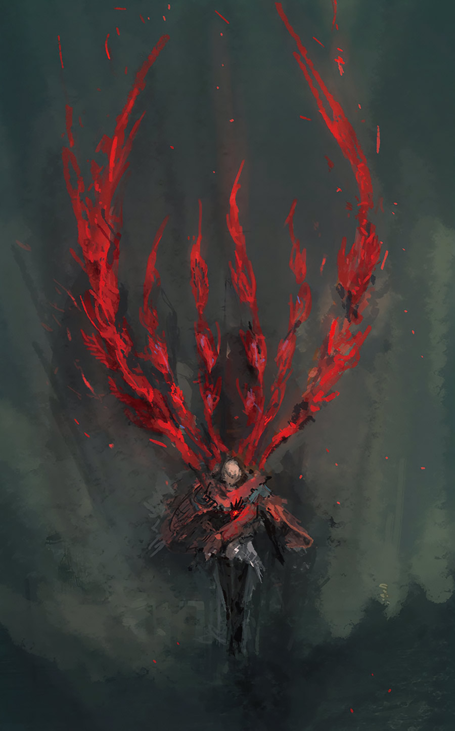 Joshua (Phoenix) Art from Final Fantasy XVI