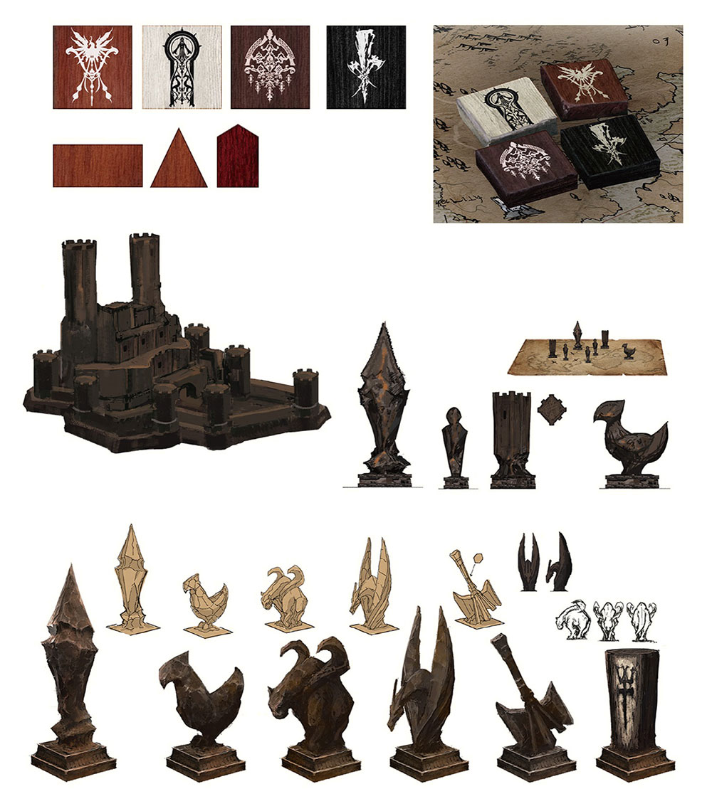 Map Markers Concept Art from Final Fantasy XVI