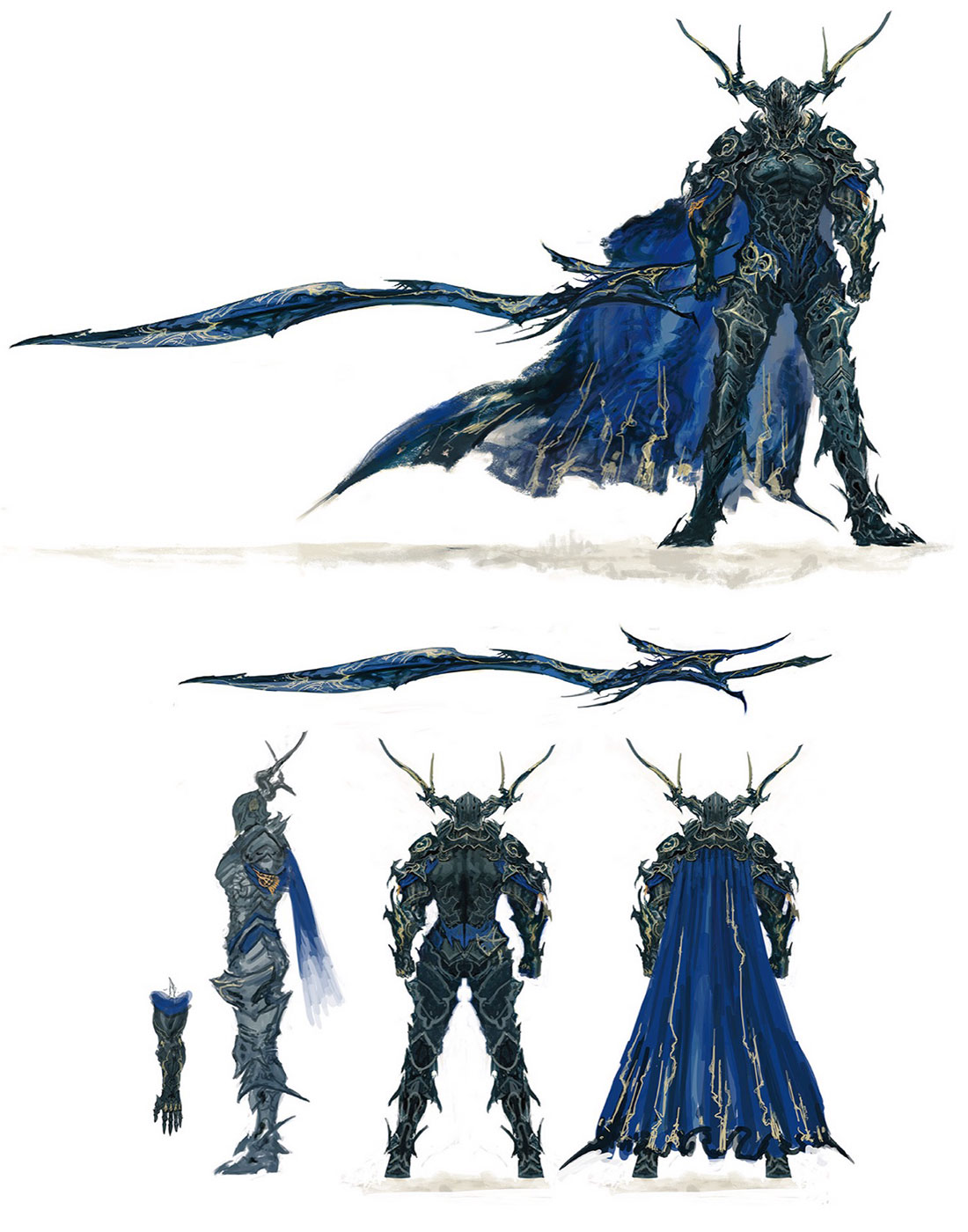 Odin Concept Artwork from Final Fantasy XVI