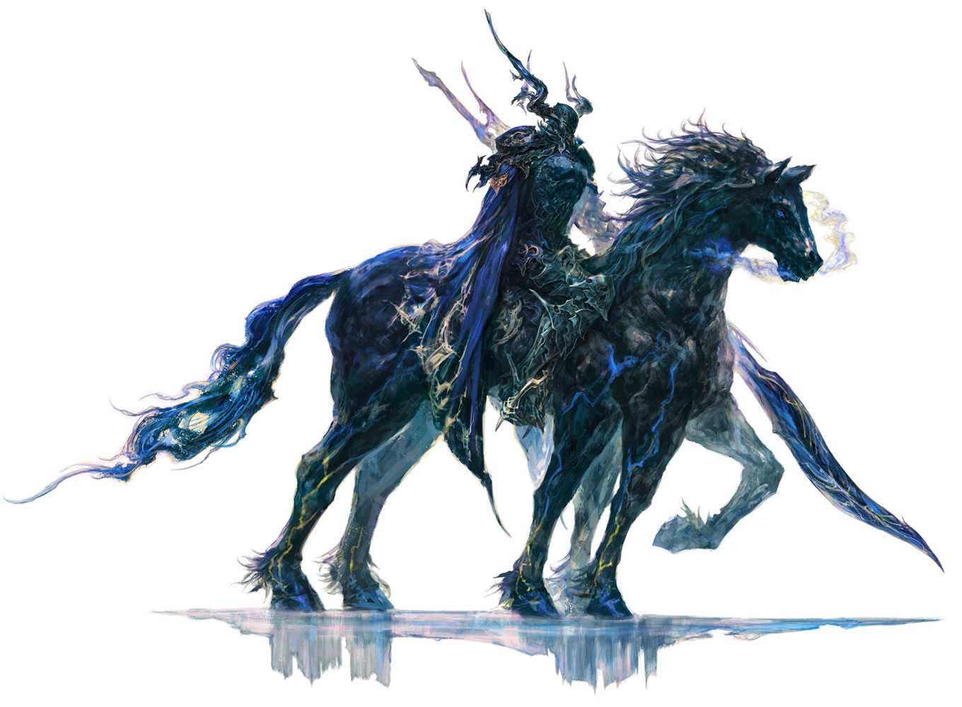 Odin Art from Final Fantasy XVI