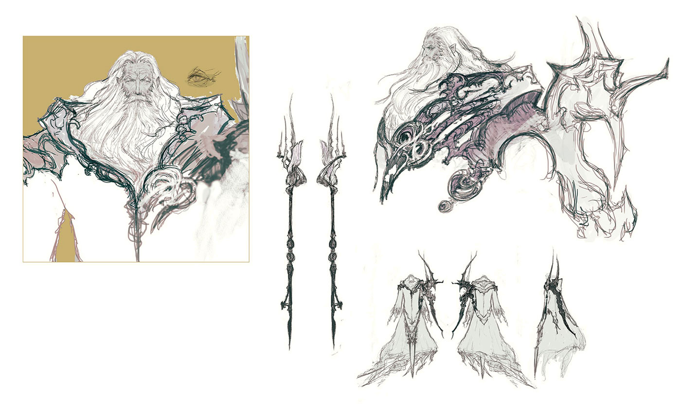 Ramuh Concept Artwork from Final Fantasy XVI