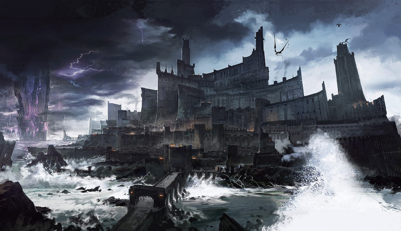 Ravenwit Walls Concept Art from Final Fantasy XVI