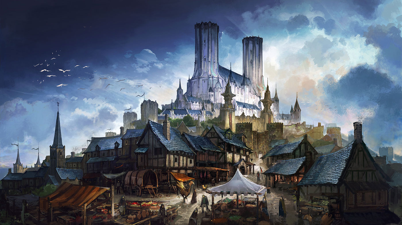 Rosalith Castle Art from Final Fantasy XVI