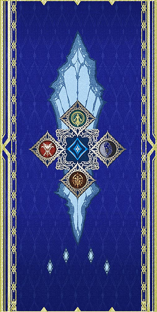 The Crystalline Dominion Flag Art from Final Fantasy XVI