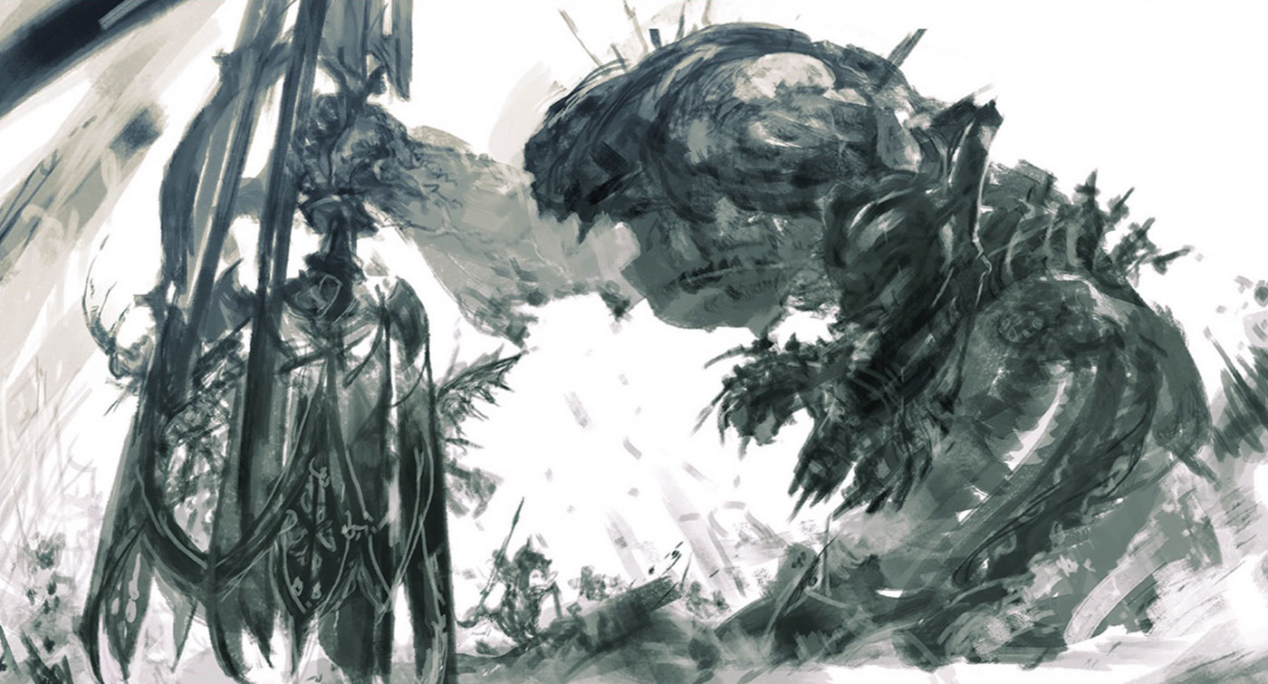 Titan Concept Art from Final Fantasy XVI