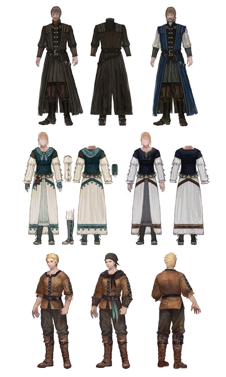 Townspeople Concept Art from Final Fantasy XVI