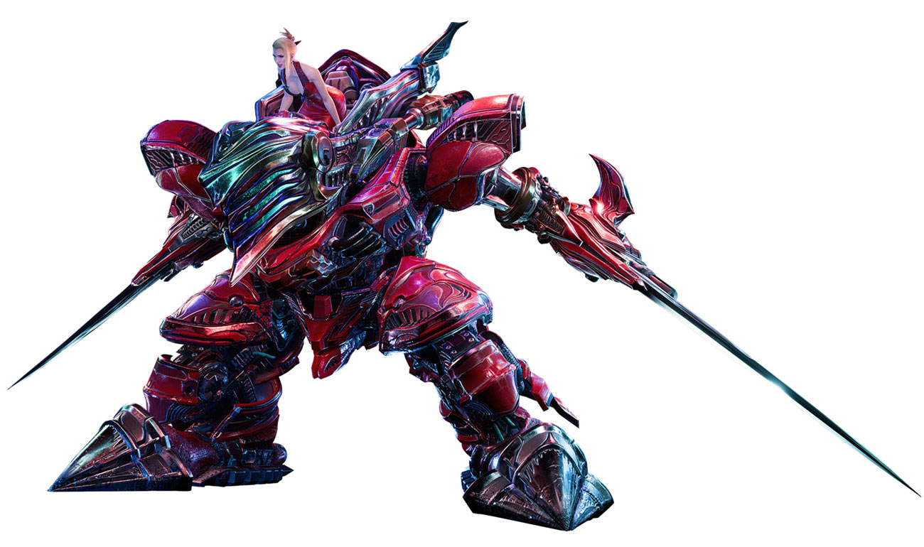Magitek Armor Scarlet Artwork from Final Fantasy VII Remake Intergrade