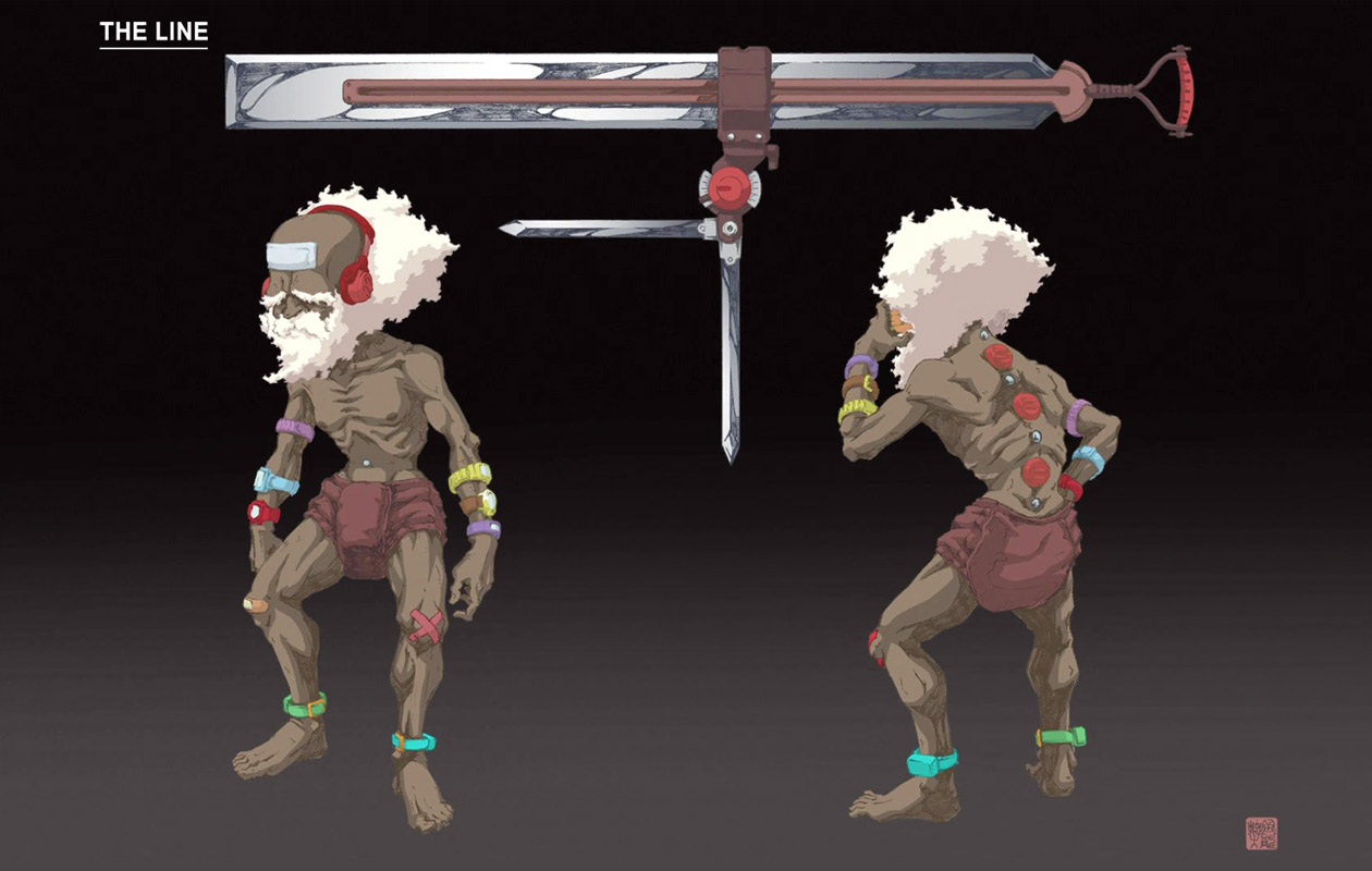 The Line Art from Furi