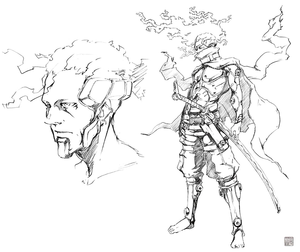 The Stranger Concept Art from Furi