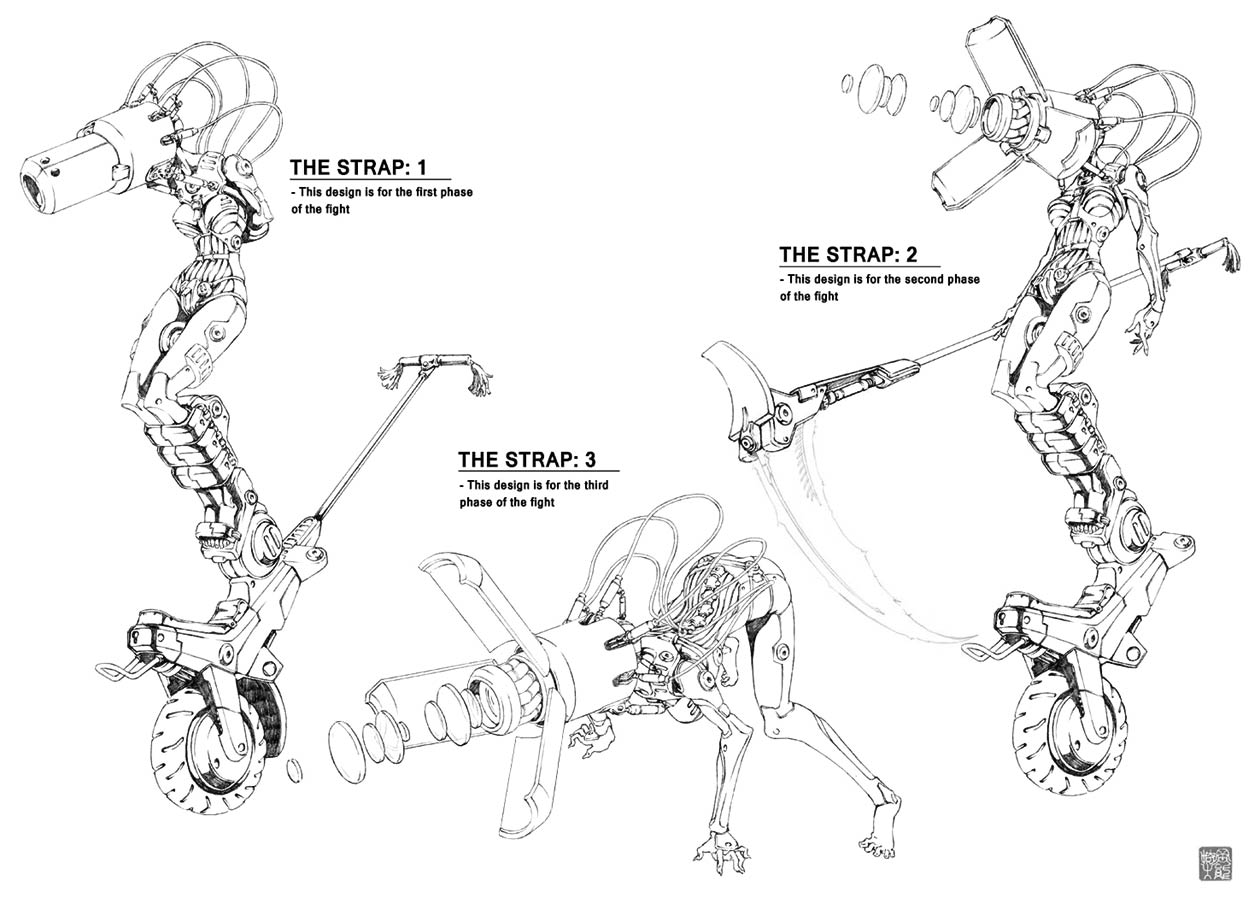 The Strap Concept Art from Furi