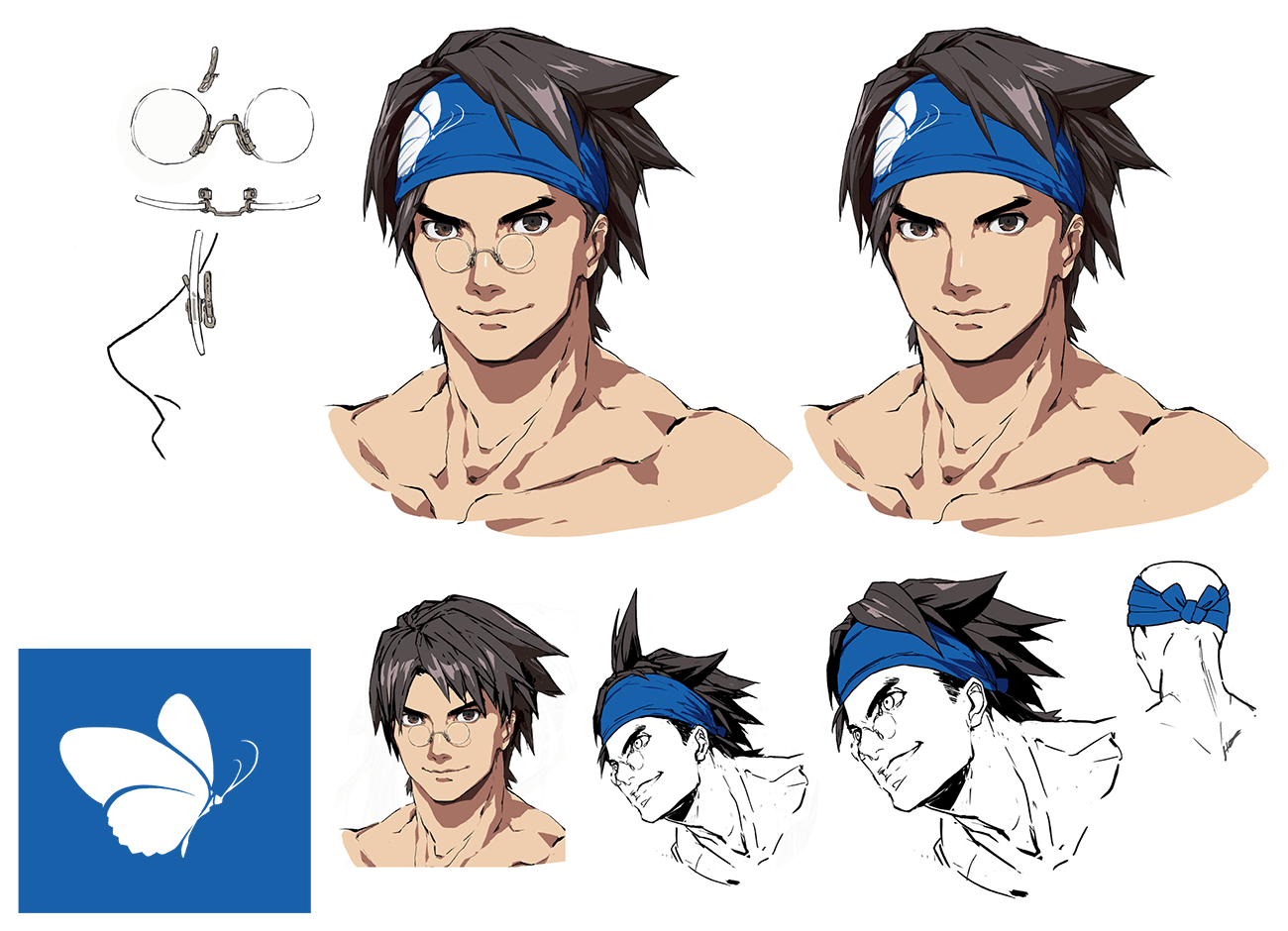 Anji Mito Head Concept Art from Guilty Gear -Strive-