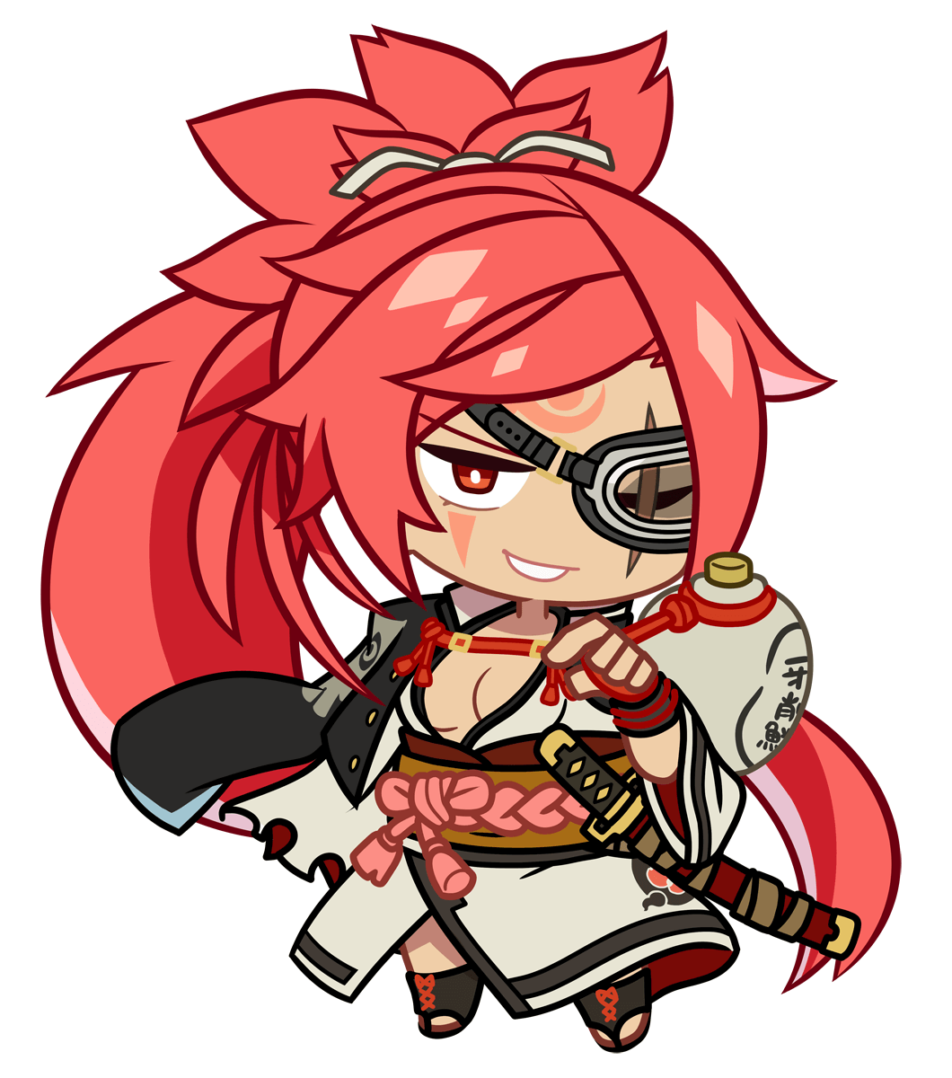 Chibi Baiken Art from Guilty Gear -Strive-