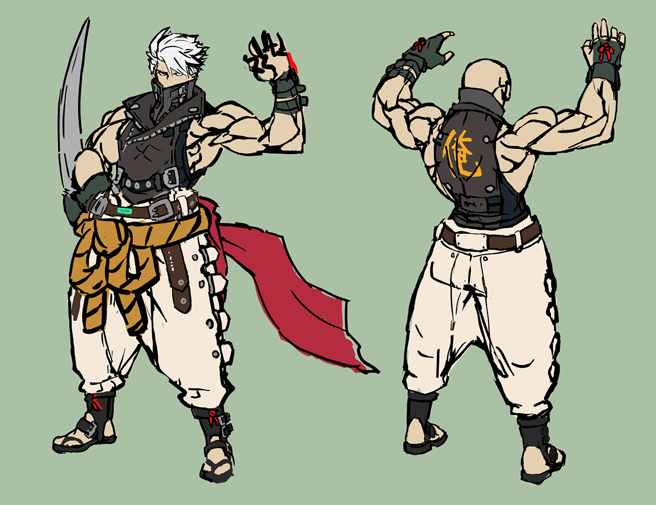 Chipp Zanuff Concept Art from Guilty Gear -Strive-