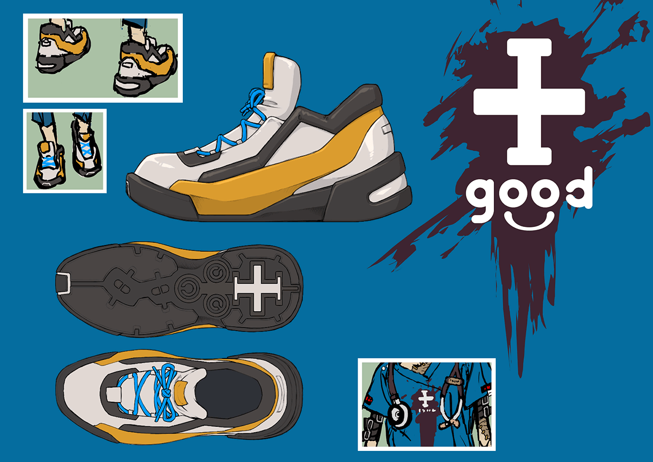 Faust Shoe Concept Art from Guilty Gear -Strive-