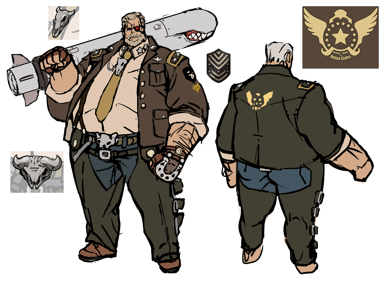 Goldlewis Dickinson Concept Art from Guilty Gear -Strive-