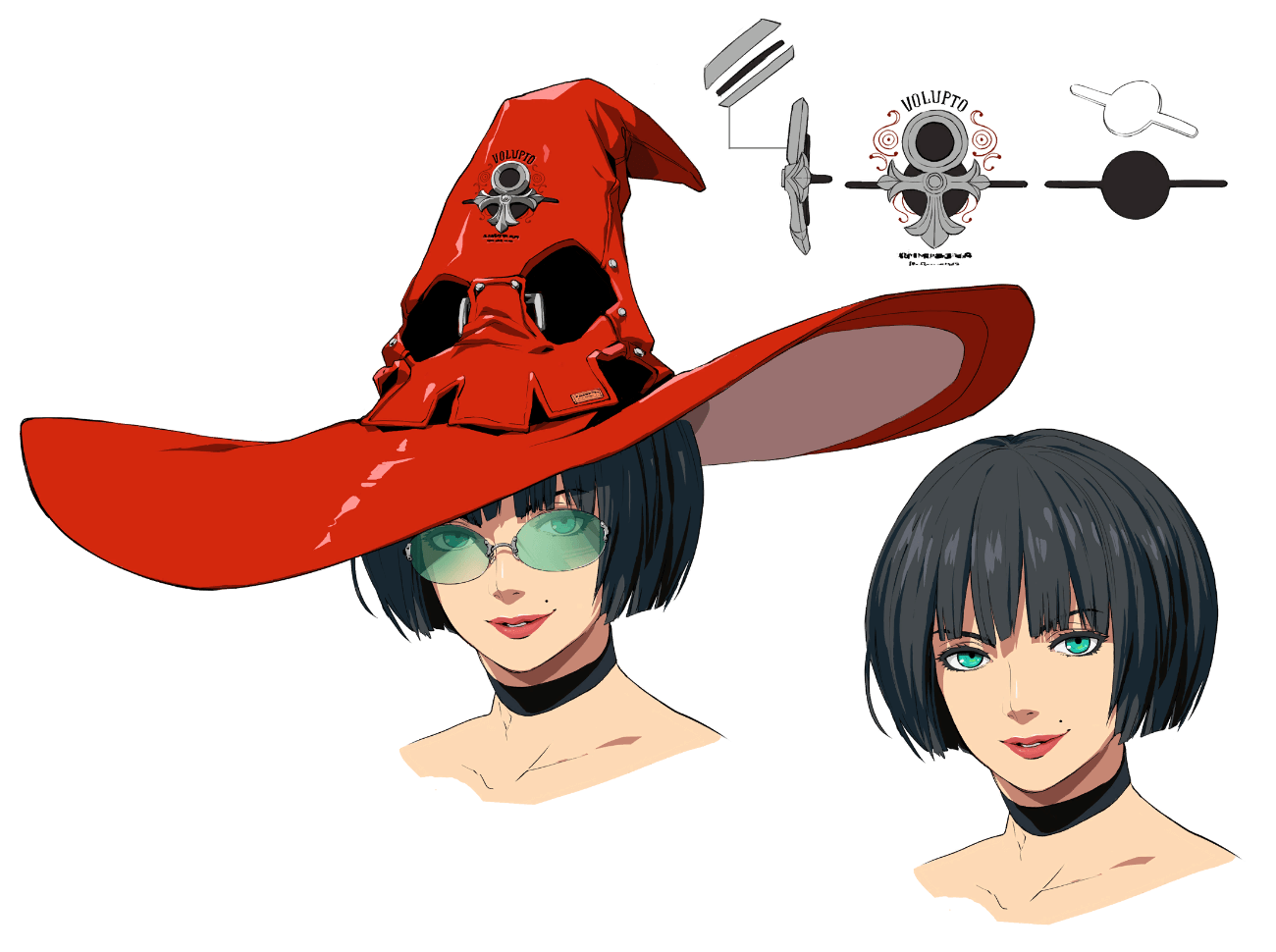 I-No Head Concept Art from Guilty Gear -Strive-