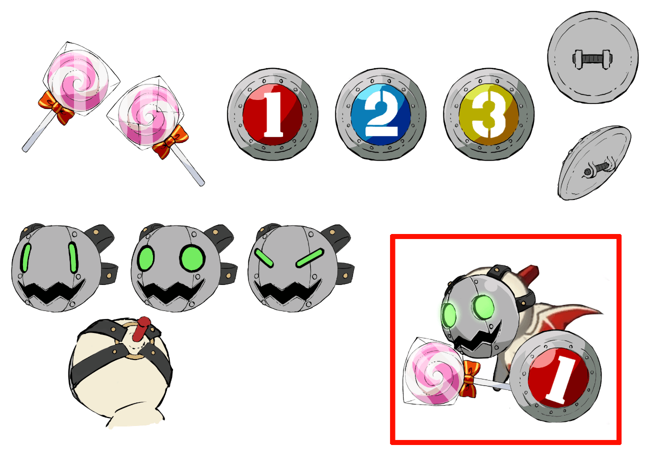 Jack-O' Valentine Mask and Candy Art from Guilty Gear -Strive-