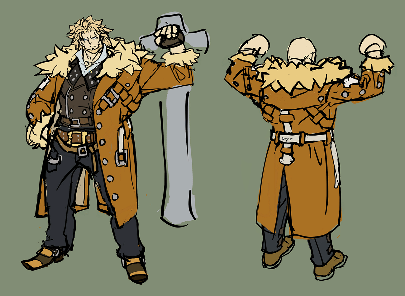 Leo Whitefang Concept Art from Guilty Gear -Strive-