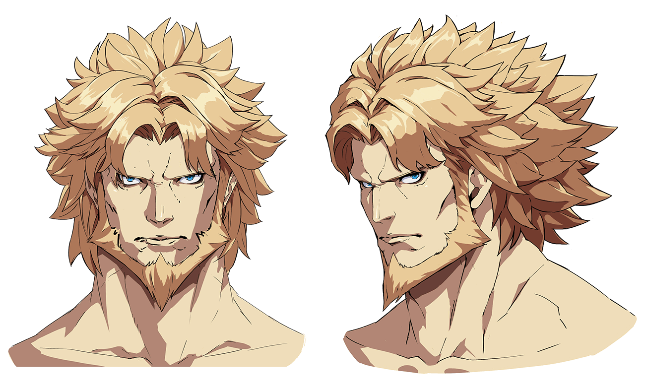 Leo Whitefang Head Concept Art from Guilty Gear -Strive-